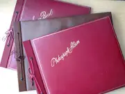 Antique Lot of (3) Photo Scrap Books Albums Never Used VG Cond