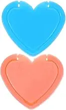 HOMSFOU 2Pcs Light Pad Cover Heart Shape Diamond Art Protector for Light Board for Tablets Durable Key Button Shield