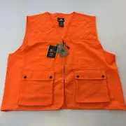NWT! Mossy Oak BLAZE ORANGE UPLAND BIRDHUNTING VEST DEER HUNT Construction 2/3XL