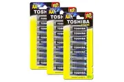 30pc Toshiba Alkaline AA Battery 1.5V Leakage Resistant No Mercury & Cadmium LR6
