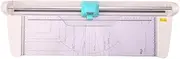 KWTRIO Paper Cutter 450mm Width Paper Trimmer Multi Purpose with 4 Cutting Heads Straight Lines/Curves/Dotted Lines and Folding Line Cutting with Measurements and Cutting Pad for Photo Card