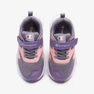 【Champion】運動鞋 童鞋 中童 兒童 魔鬼氈 WAVELET 粉紫