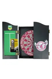 Manly Sea Eagles NRL Dartboard + Cabinet