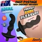 Anal Vibrator Bead Butt Plug Vibrating Big Prostate Massager Male Dildo Sex Toy