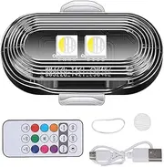 Strobe Lights for Car,Auto LED Warning Lights with Remote Control - Lightweight Car Exterior Lamp Easy Installation for Automotive RV Bike Motorcycle