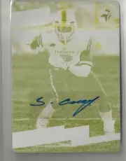 2017 Panini Prestige Stacy Coley Autograph Yellow Printing Plate #ed 1 / 1