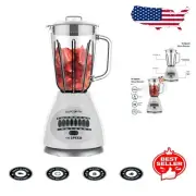 High-Powered 450W Glass Blender with 14 Adjustable Speeds - Easy Clean Design