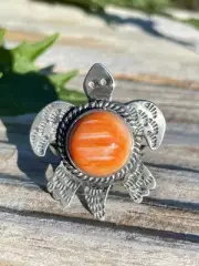 Spiny Oyster Ring | Sterling Silver 925 Size 8.75 I94