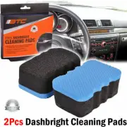 2Pcs Dashboards Car Waxing Foam Polishing Applicator Clean Paint Pads Sponge AU