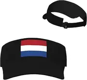 [Generic] National Emblem of Netherlands Sun Visor Hats Dutch Sunscreen Visor Cap for Sport Beach Tennis Golf Running Hiking