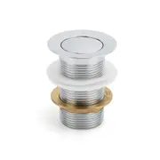 Watermark 32mm Pop Up Push Brass Waste Plug Without Overflow Basin Drain Outlet
