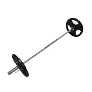 62KG Weight Set 180cm Olympic Barbell Bar 50KG Weight Plate FREE Spring Collar
