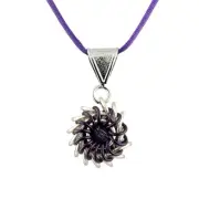 Purple Whirlybird Chain Maille Necklace Kit with Swarovski Crystal