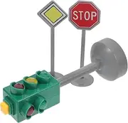 ARTIBETTER 3Pcs Traffic Signal with Realistic Light Model for Interactive Crosswalk Signal Playset for Early Childhood Traffic Education