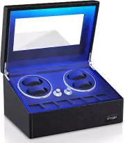 Watch Winders for Automatic Watches, 4 Mabuchi Winder+ 6 Extra Storage with Sere