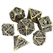 Cthulhu Metal Hollow out Dragon Dice DND Dragon and Dungeon Running Group Board Game Multi sided Numbers