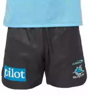 Cronulla Sharks 2024 NRL Mens Training Shorts Zipper Sizes S-7XL BNWT