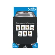 Fishing Seven Dwarves Of Menopause - Funny Novelty Stubby Holder With Base