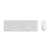 [9320M-WHITE] 9320M Wireless Compact, Slim Keyboard and Mouse Combo, White