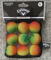 Callaway Golf HX Soft-Flite Practice Balls Multi Colored 18 Balls w/Mesh Bag New