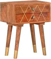 Bedroom Table Bedside Cabinet 43x30x58 cm Solid Mango Wood
