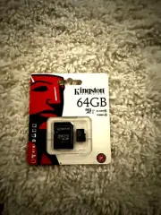 New in package Kingston 64 GB 45MB/s Micro SD Card