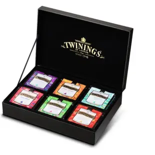 Twinings 唐寧茶 典藏風革鉑金禮盒(6格x30包茶袋)附提袋