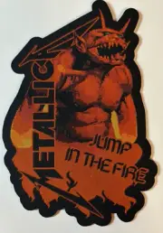 Metallica JUMP IN THE FIRE Licensed Woven Patch Sew On Thrash Metal SOLD OUT