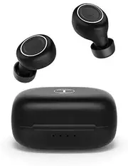ABRAMTEK The Smallest True Wireless Earbuds, E8 Bluetooth 5.0 Headphones, Deep Bass, IPX7 Waterproof, Secure Fit, Stereo Calls, Ultra Portable Charging Case