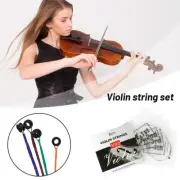 Violin Strings (x4) Steel Core Replacement Size 3/4 & Full (G-D-A-E)❃ 4/4 R6V5