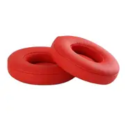 Earpads Cushions Replacement Ear Pads for Beats Solo 2 Solo 3 Wireless Headphone Earpads -Red