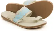 NEW TOM'S ISABELLA TOE LOOP SANDALS WOMENS 10 FLATS SLIDES FREE SHIP!