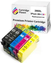 5 Pack (2BK,1C,1M,1Y) Compatible Ink for Epson 288XL for Epson Expression Home XP-240 XP-340 XP-344 XP-440