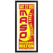 MASO Special Event Brisbane Hilton Vintage Daybill Poster Framed