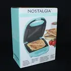 Nostalgia My Mini Personal Sandwich Maker Non-Stick Panini Teal Mint Green NEW