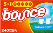 Fabric Softener and Dryer Sheets, Outdoor Fresh, 240 Count