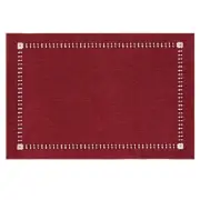 Handmade Hemstitched Polyester Rectangle Table Placemats 12x18 inch Set of 6C...