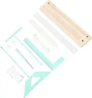Bookbinding Kit, Multifunctional Portable Bookbinding Spacer and Punch Guide Set for Diary, Mini Album