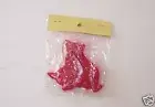 1 PAIR HANDMADE UNSCENTED STRUNG NOVELTY WAX CANDLE MINNIE GEESE RED COLOR