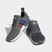 Adidas NMD R1 Casual Shoes Grey / Scarlet Red / Black Sz 8 FZ5708