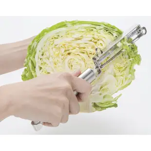 日本貝印KAI 日本製-關孫六 一字型 不鏽鋼 蔬果削皮器 刨刀 去皮刀 可拆洗-附保護蓋