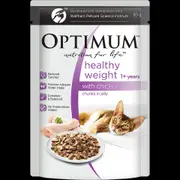 OPTIMUM Healthy Weight Adult Chicken Chunks In Jelly Wet Cat Food 85g