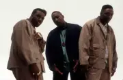 Philadelphia-based Rap group Three Times Dope appears in a photo - Old Photo 5