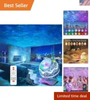 Bluetooth Galaxy Projector with Timer & Voice Control - Perfect for Gifting