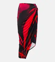 [Louisa Ballou] Louisa Ballou Coastline printed midi skirt AU 14 multicoloured
