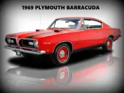 1969 Plymouth Barracuda Metal Sign: 12x16" & Ships Free