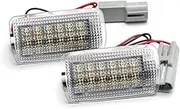 Yurefax For Toyota, for Land For Cruiser Prado 150 For Highlander For Camry For Prius For 4Runner For Sienna Crown Wish Door Courtesy Puddle Lights Car Number Plate Light