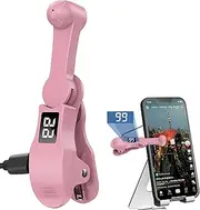 Auto Clicker For iPhone iPad, Adjustable Speed Physical Clicker,Phone Auto Digital Display Clicker for Android IOS, Suitable for Gaming, Reward Tasks-Pink