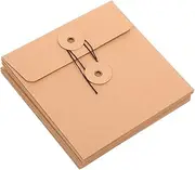 HOODANCOS 10pcs Kraft Paper CD DVD Sleeves Envelopes for Disc Storage Protective Covers for Movies Games Music for CD Collectors and Enthusiasts