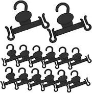 iplusmile 20pcs Heavy Duty Plastic Slipper Hangers Wall Mounted Shoe Display Hooks for Organized Entryway Laundry Closet Easy Installation with Included Screws